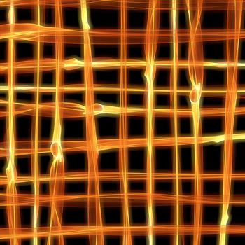 Abstract burning fire flame background in shape of grid for your design.