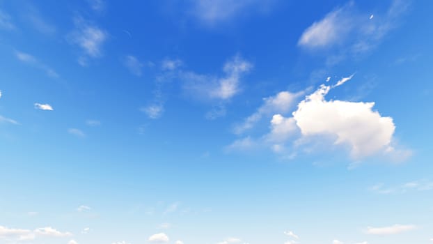Cloudy blue sky abstract background, blue sky background with tiny clouds, 3d rendering

