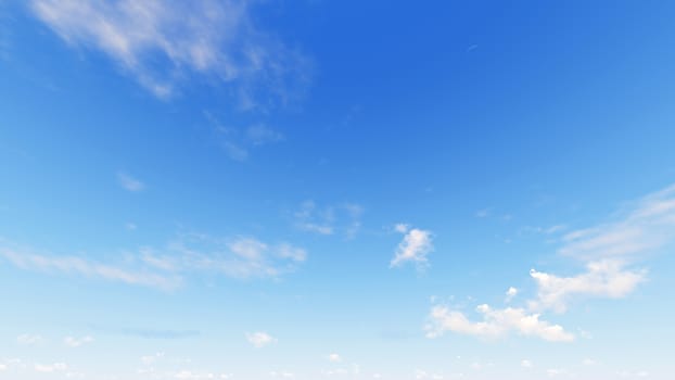 Cloudy blue sky abstract background, blue sky background with tiny clouds, 3d rendering

