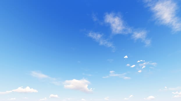 Cloudy blue sky abstract background, blue sky background with tiny clouds, 3d rendering

