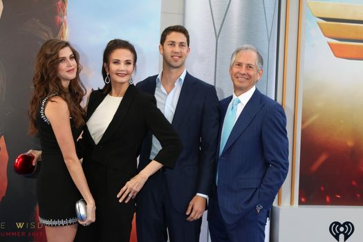 Jessica Altman, Lynda Carter, James Altman, Robert A Altman
at the "Wonder Woman" Premiere, Pantages, Hollywood, CA 05-25-17