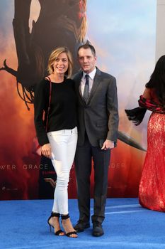 Sonya Walger, Allan Heinberg
at the "Wonder Woman" Premiere, Pantages, Hollywood, CA 05-25-17