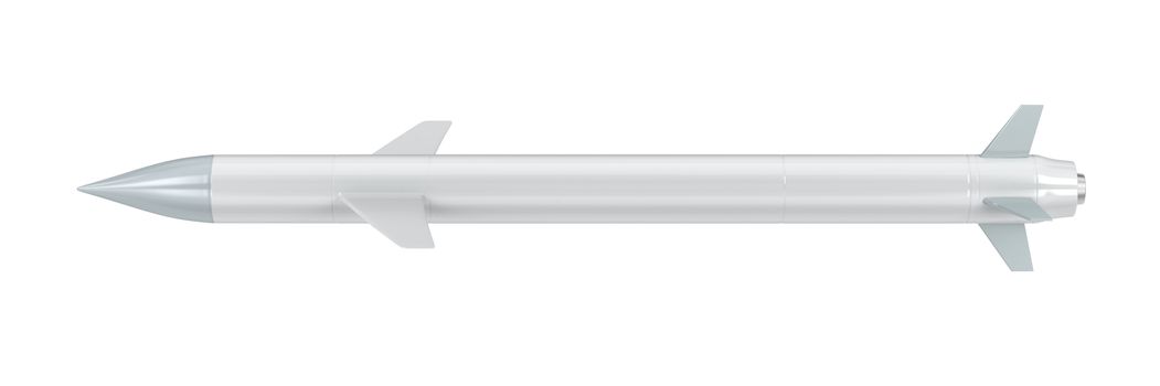 Cruise missile isolated on white background 