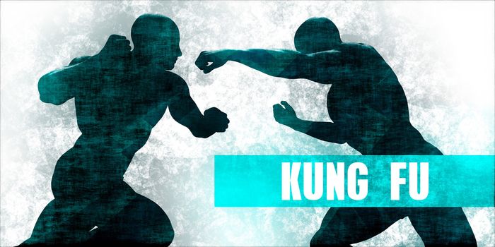 Kung fu Martial Arts Self Defence Training Concept
