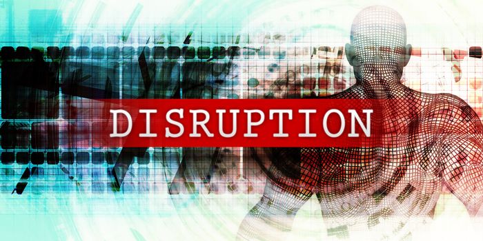 Disruption Sector with Industrial Tech Concept Art