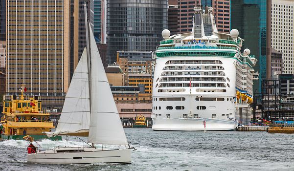 View of Sydney with Harbor Bridge New South Wales Australia