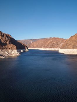 View of Hoover Dam in Nevada, USA