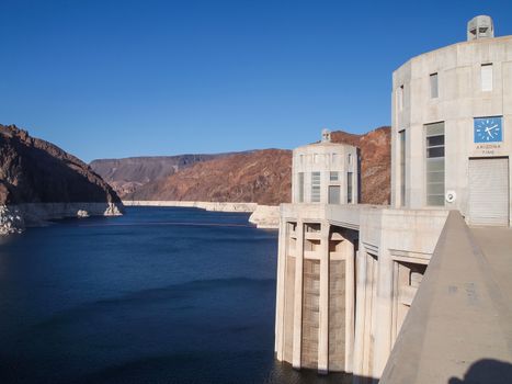 View of Hoover Dam in Nevada, USA