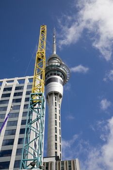 Auckland New Zealand Sky City Tower Downtown