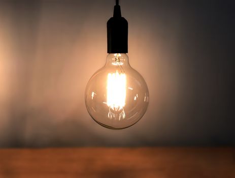 Creative modern minimal creative filament decor light bulb.