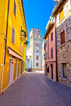 Lago di Garda town of Sirmione view, Tourist destination in Lombardy region of Italy