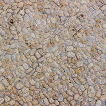 Background or texture of a cobblestone pavement