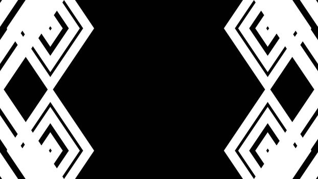 Abstract white lines. Technology background. 3d rendered
