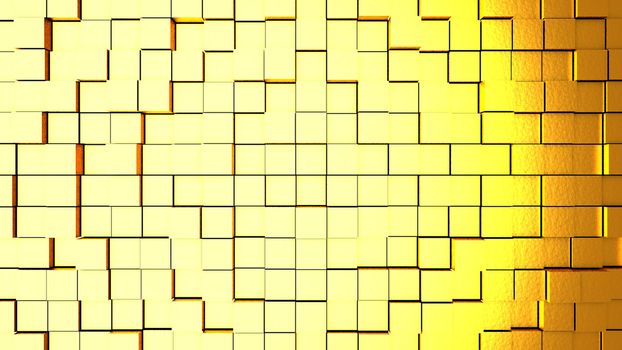 Abstract background with cubes. Digital backdrop. 3d rendered