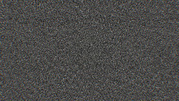 TV white noise background. Digital backdrop. 3d rendered