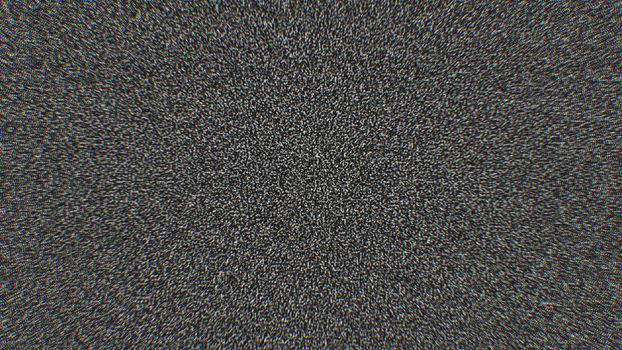 TV white noise background. Digital backdrop. 3d rendered