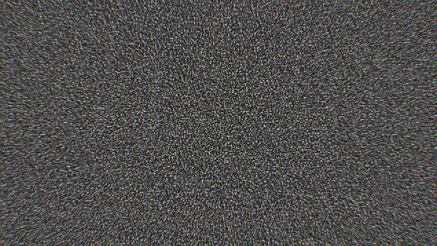 TV white noise background. Digital backdrop. 3d rendered