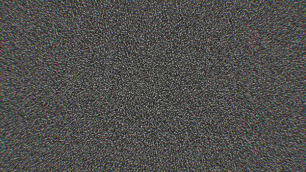 TV white noise background. Digital backdrop. 3d rendered