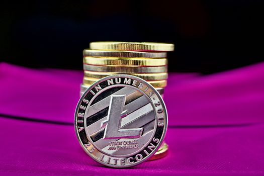 Digital currency silver physical litecoin coin