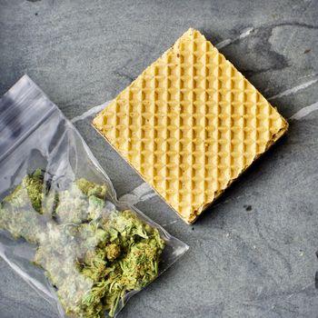 Natural weed and wafer sweet