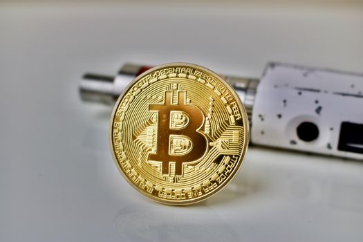 Bitcoin physical coin for vapers