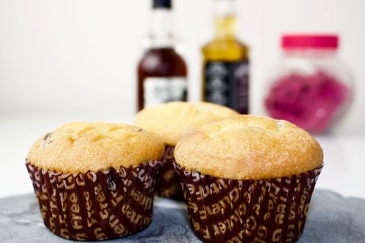 Cupcakes and bottles