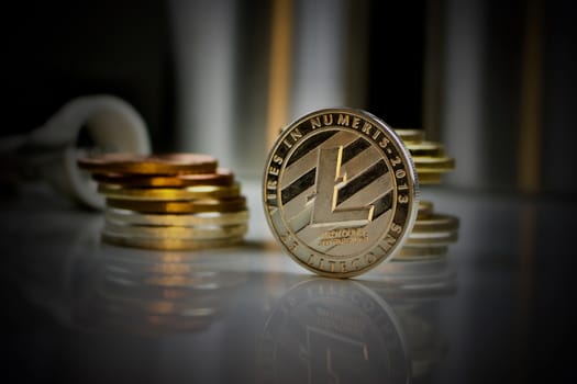Digital currency physical silver litecoin coin