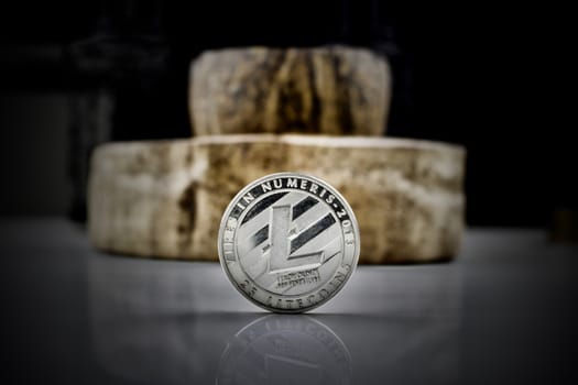 Digital currency physical silver litecoin coin