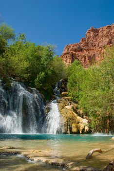 Navajo Falls in Havasu Canyon, Arizona