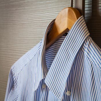 Italian business shirt detail, concept related to business trips