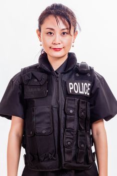 Chinese female police officer