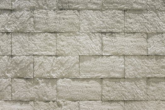 white stone bricks wall, block wall construction and background