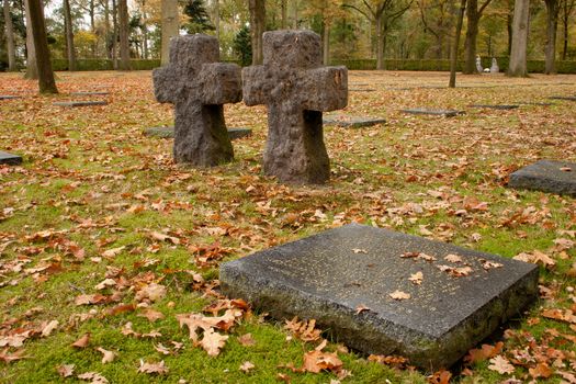 The German Military Cemetery of World War I in Vladslo Belgium