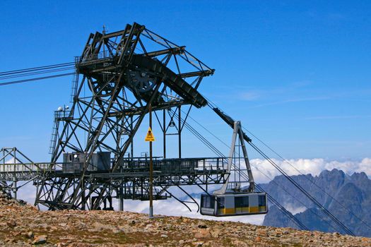 Construction for one of the biggest ski cabins in the French Alps