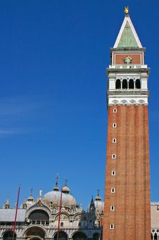 The San Marco Palace, Tower and Cathedral in Venice