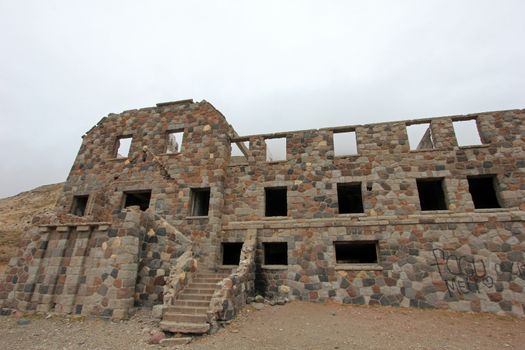 Abandoned Sosneado Hot Springs Hotel that has supposedly been a nazi hideout, Mendoza, Argentina