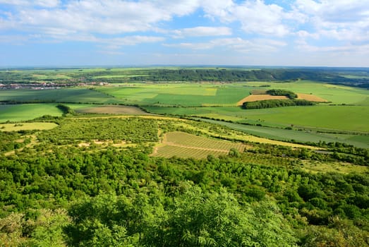 Landscape of a Czech Central Mountains.