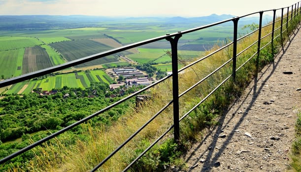 Landscape of a Czech Central Mountains.