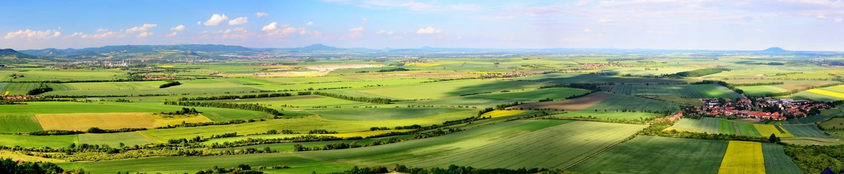 Landscape of a Czech Central Mountains.