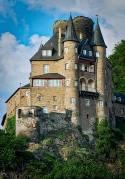 Burg Katz a castle near bei St. Goarshausen in „Oberes Mittelrheintal“