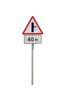 Traffic sign isolated on a white background