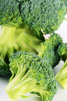 Fresh broccoli close up as a background