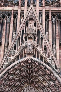 Notre Dame Cathedral in Strasbourg, Alsace, France