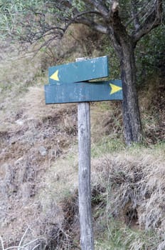 wooden sign