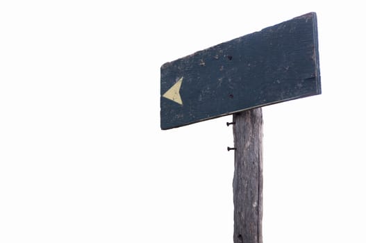 directional wooden sign