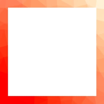 Vivid multicolor polygonal frame with blank white copy space. 