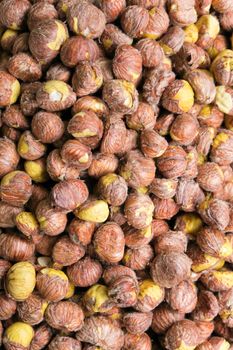 Fresh chestnut background
