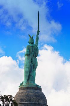 Statue of Cheruscan Arminius in the Teutoburg Forest near the city of Detmold, Germany.