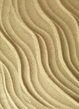 Close up of sand pattern background