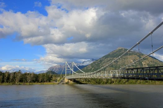 Bridge to Villa O Higgins, Carretera Austral, Patagonia, Chile